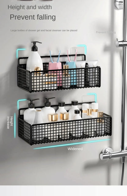 Scaffale Parete Adesivo - Per Cucina, Bagno - No Fori, Porta Oggetti