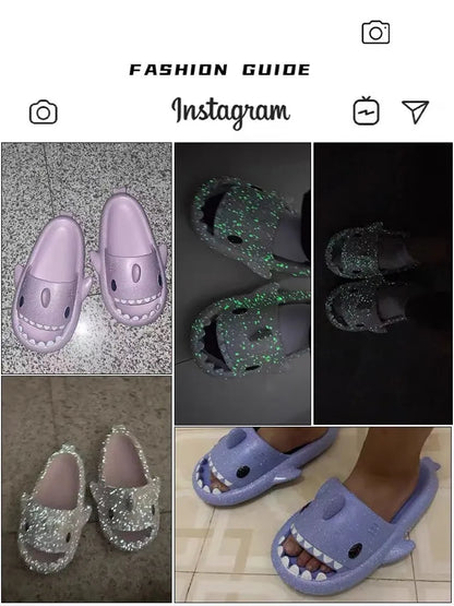 Pantofole Squalo Luminose per Uomo e Donna Scarpe Estive Moda Casa & Spiaggia