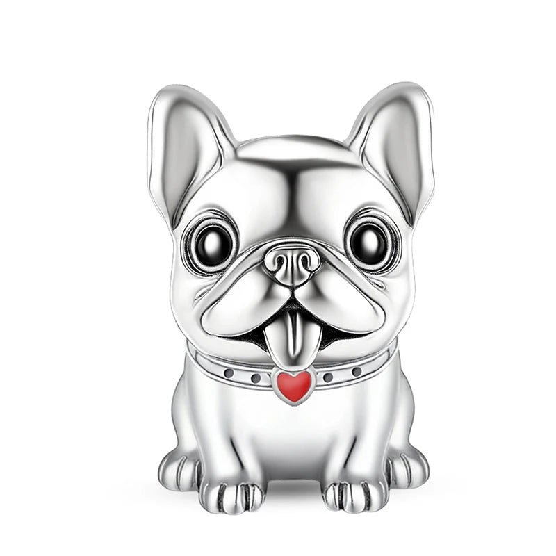 Perline Braccialetto 925 Argento Sterling | Charm Cane, Farfalla, Polpo | Gioielli Fai Da Te
