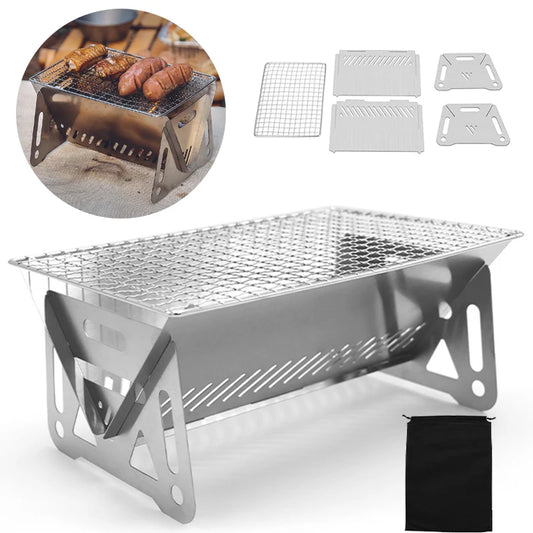 🔥 Griglia BBQ Pieghevole Portatile - Acciaio Inox, Multifunzione, per Campeggio e Giardino!
Cucina ovunque con stile! Leggera e compatta.