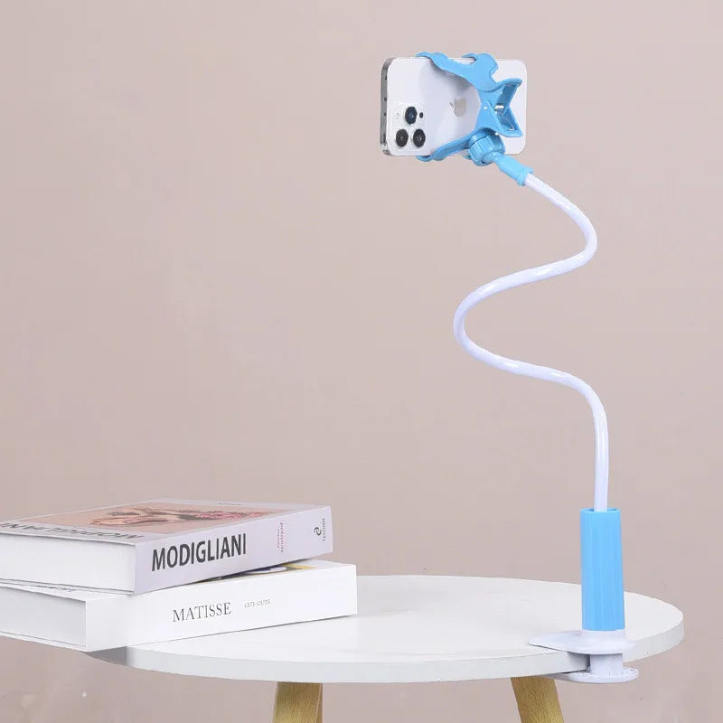 Supporto Telefono Pieghevole 70cm | Braccio Flessibile 360° | Morsetto per Letto Poggiatesta | per iPhone Samsung 3.5-6.7