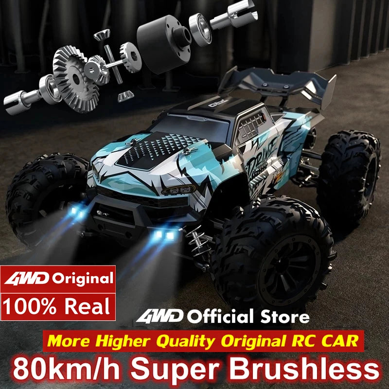Auto RC 4WD 1:16 80km/h Brushless Off Road Drift Racing Bambini Adulti