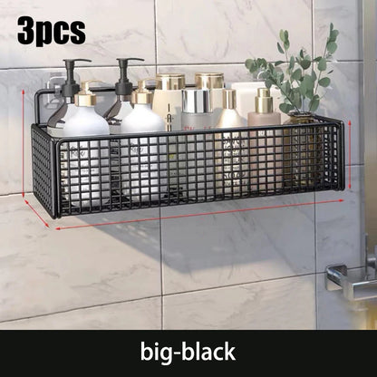 Scaffale Parete Adesivo - Per Cucina, Bagno - No Fori, Porta Oggetti