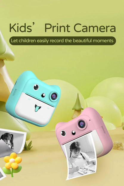 Stampante Instantanea per Bambini con Fotocamera - Gioco Educativo Rosa/Blu