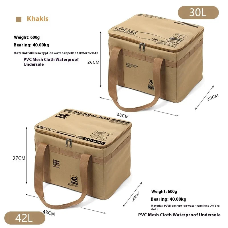 🎒 Borsa Tattica 30-42L Isolata - Impermeabile, Pieghevole, per Picnic, Campeggio e Attrezzatura da Campo!
Organizza tutto in uno spazio compatto! Perfetta per escursioni e avventure all'aperto. 🌲🔋