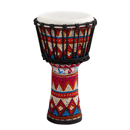 Djembe Africano 8'' Portatile - Tamburo a Mano con Motivi Colorati 🎵
