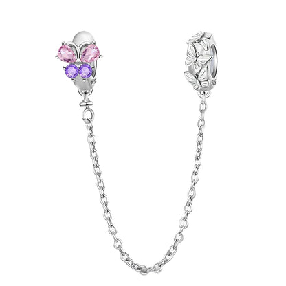 Perline Braccialetto 925 Argento Sterling | Charm Cane, Farfalla, Polpo | Gioielli Fai Da Te