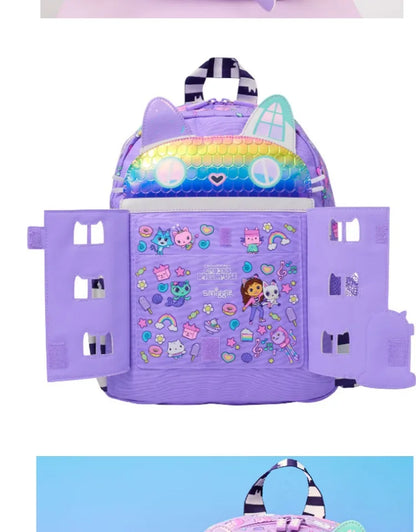 Set Zaino Scuola Astuccio Zaino Portapranzo e Borraccia