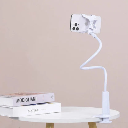 Supporto Telefono Pieghevole 70cm | Braccio Flessibile 360° | Morsetto per Letto Poggiatesta | per iPhone Samsung 3.5-6.7