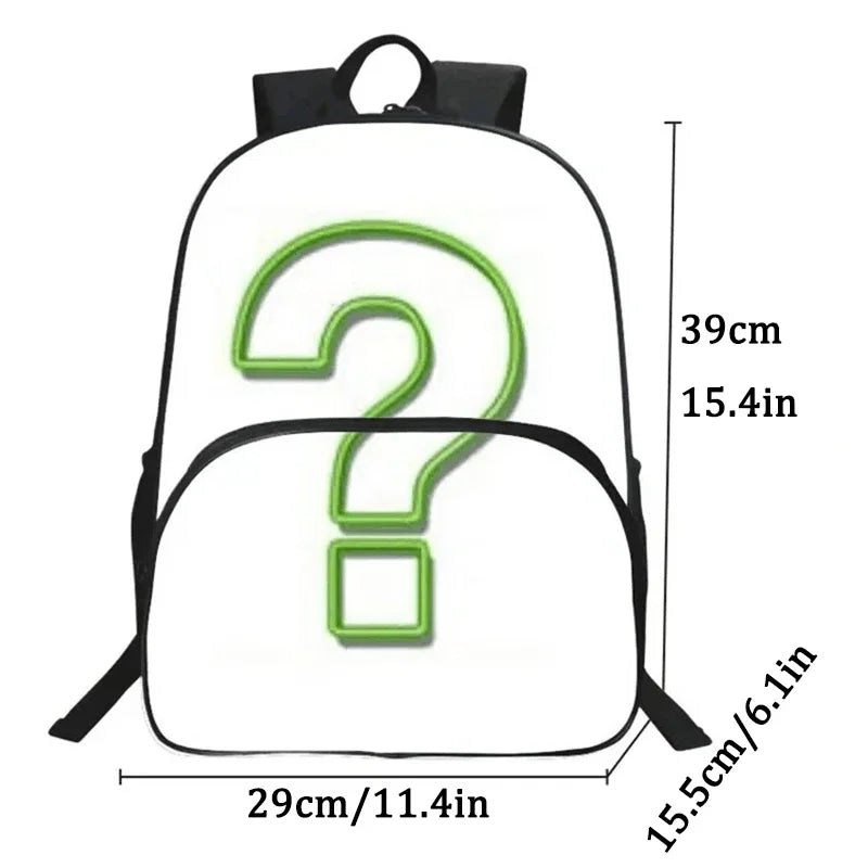 Set Zaino Scolastico 3 Pezzi - Zaino + Portapranzo + Astuccio (5-10 Anni)