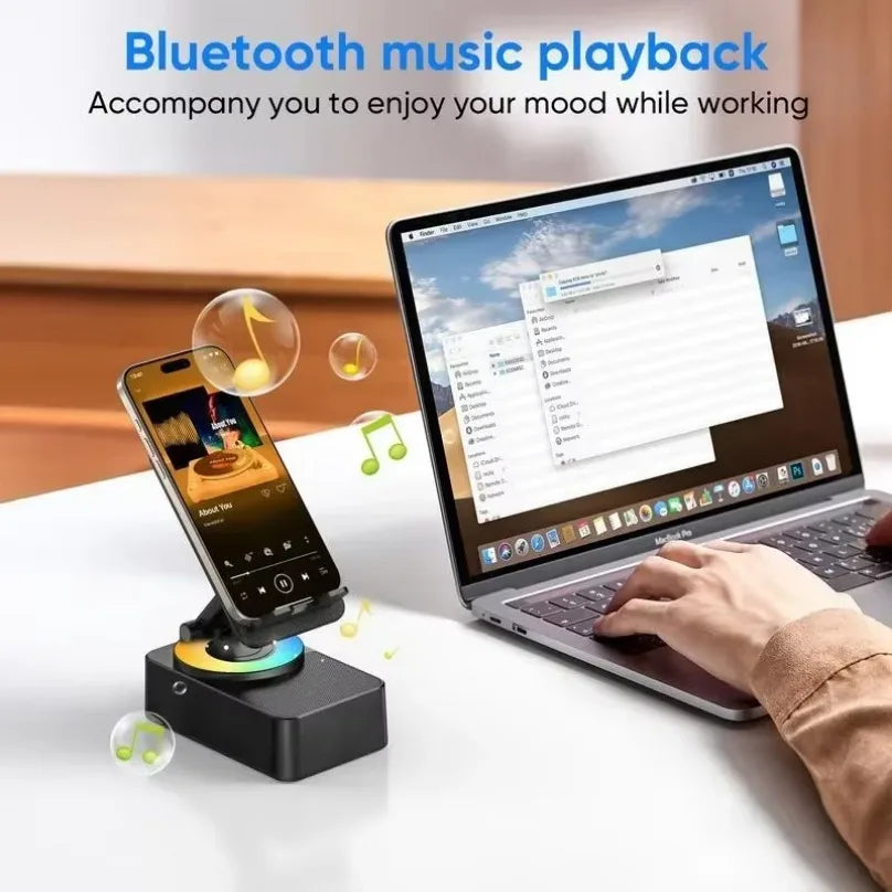 Altoparlante Bluetooth con Supporto Telefono 5 in 1 Porta Power Bank per Cucina, Viaggi, Palestra, Esterno