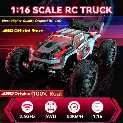 Auto RC 4WD 1:16 80km/h Brushless Off Road Drift Racing Bambini Adulti