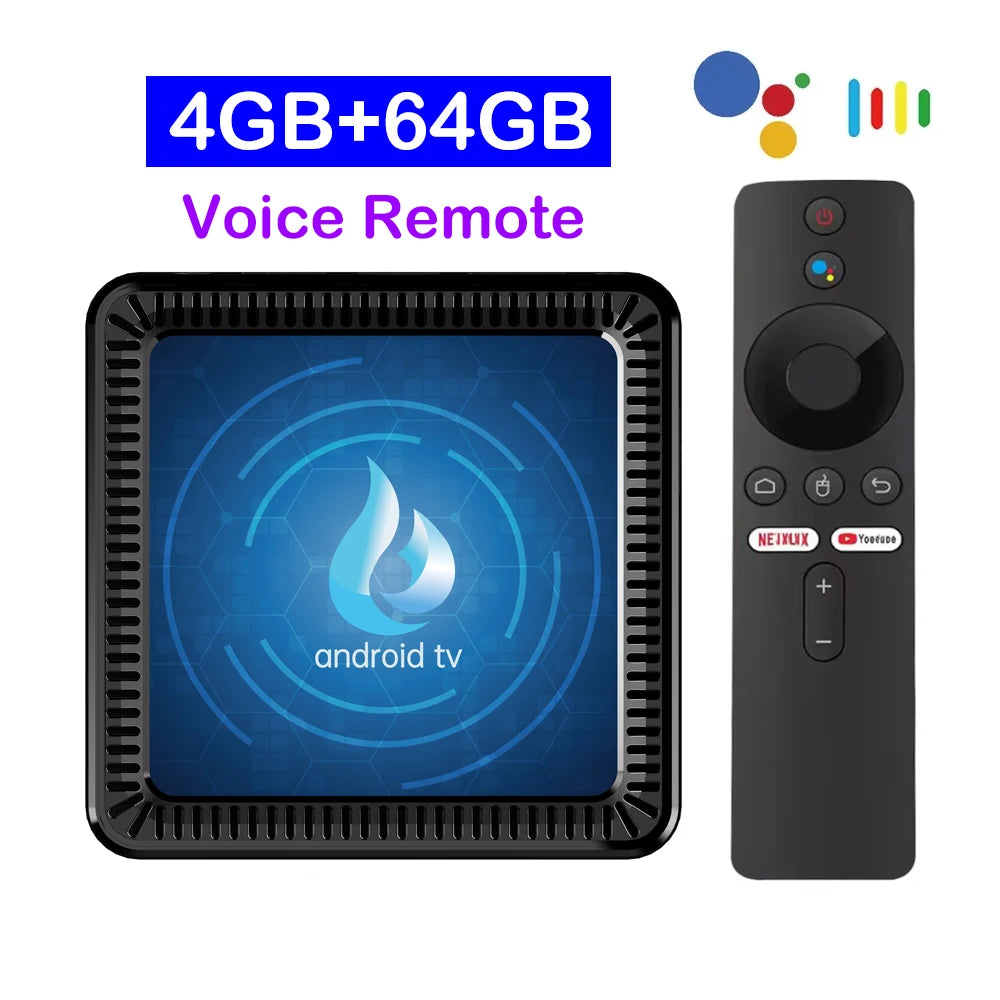 TV Box Android 14 Q17 2026 | 5G WiFi | 4+128GB | Allwinner H313 | 4K Assistant