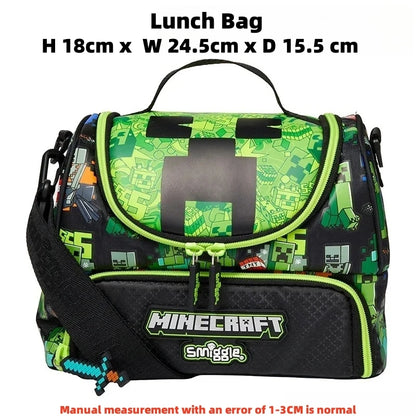 Zaino Minecraft Creeper Smiggle + Accessori  Scuola