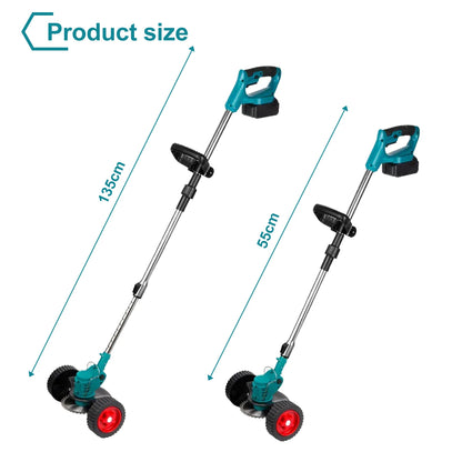 Tagliaerba Elettrico 1500W a Batteria | 12000RPM, 3 Lame Incluse | Decespugliatore per Giardino, Prato, Bordure