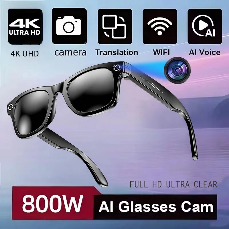 Occhiali Smart Stile W610 | Fotocamera 8MP | ChatGPT 4.0 | Audio Stereo | WiFi 5G