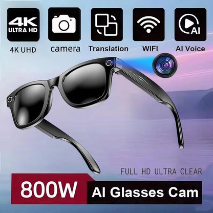 Occhiali Smart Stile W610 | Fotocamera 8MP | ChatGPT 4.0 | Audio Stereo | WiFi 5G