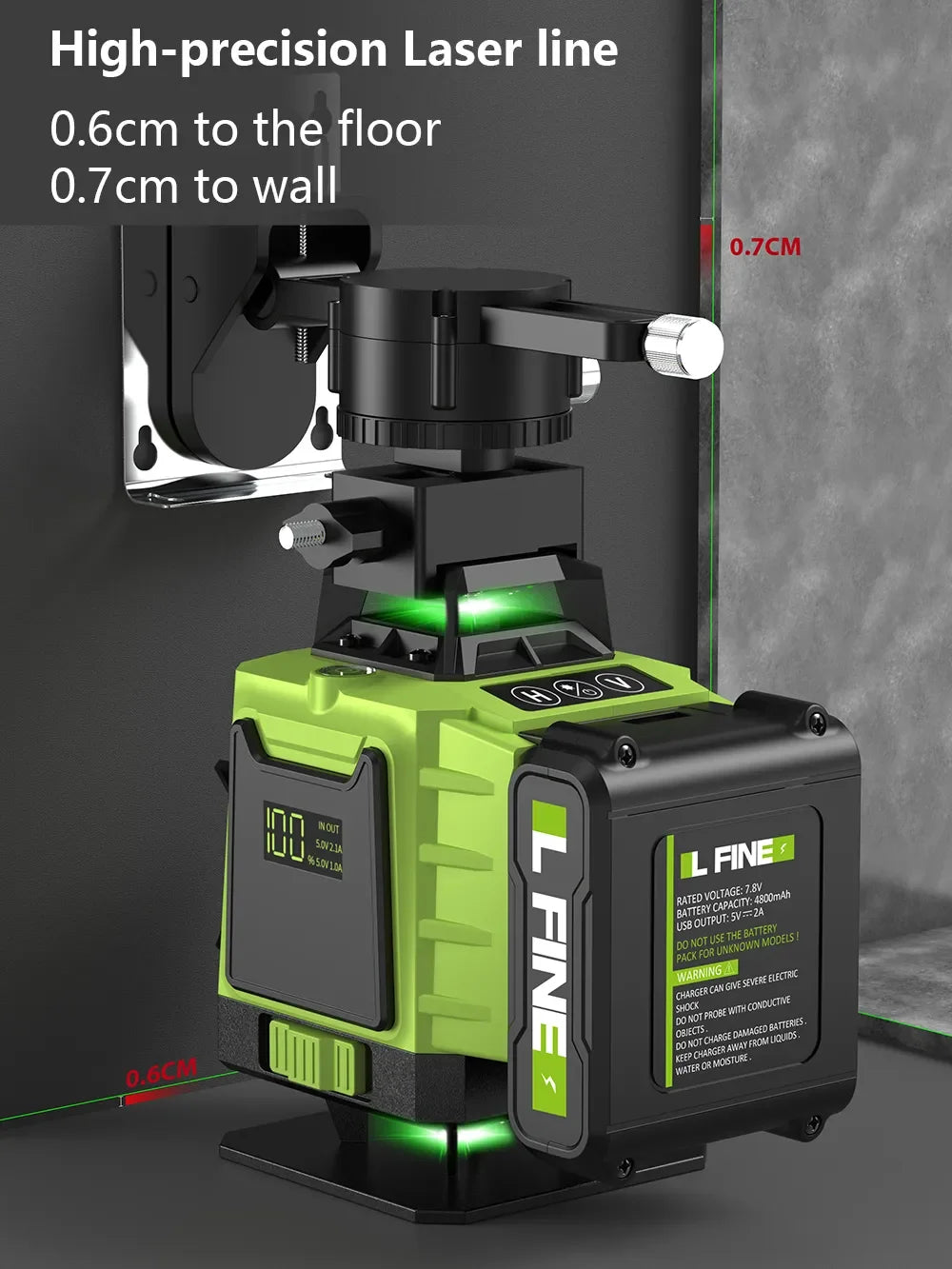 Livello Laser Professionale 16 Linee - 360° Autolivellante + Telecomando