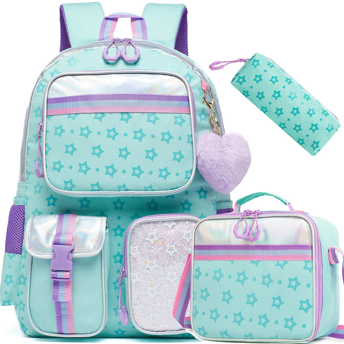Zaino Scolastico  - Con Portapranzo e Astuccio Coordinati