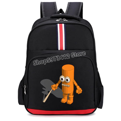 🎒 Zaino Scolastico "Italian Brainrot" - Stampa Cartoon Unica! ✨ Capienza XXL + Design Esclusivo - Per Studenti Fashion!