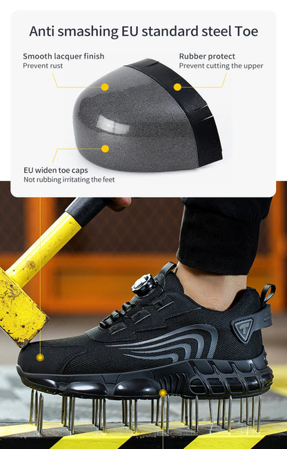 👞 SCARPE DI SICUREZZA ROTATIVE UOMO - Stile Sportivo, Protezione Totale!