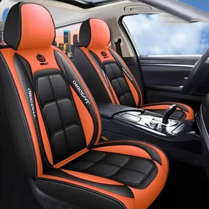 Coprisedili in Pelle Sintetica | Compatibile Auto, Camion, Gaming Chair | Antimacchia & Facile Pulizia