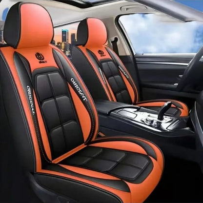 Coprisedili in Pelle Sintetica | Compatibile Auto, Camion, Gaming Chair | Antimacchia & Facile Pulizia
