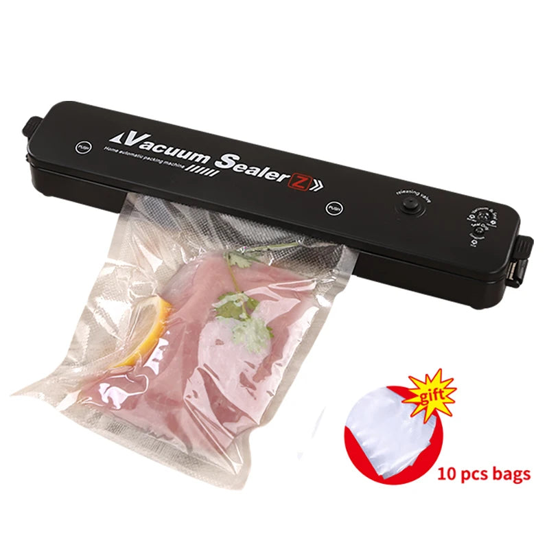 🔥 Sigillatrice Sottovuoto 220V Professionale | Confezionatrice Alimenti + 10 Sacchetti Gratis | Conserva Cibi 5 Volte Più a Lungo | Compatta e Potente