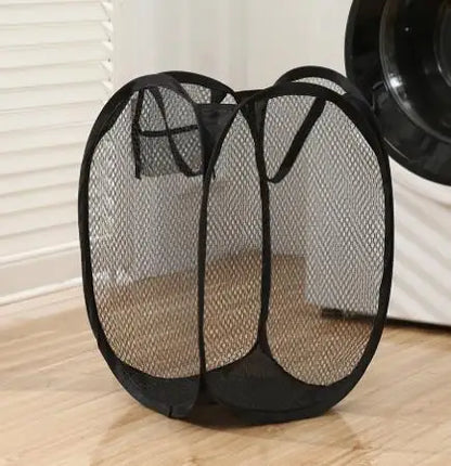 Cestello Biancheria Piegevole in Rete – Minimalista per Casa/Bagno