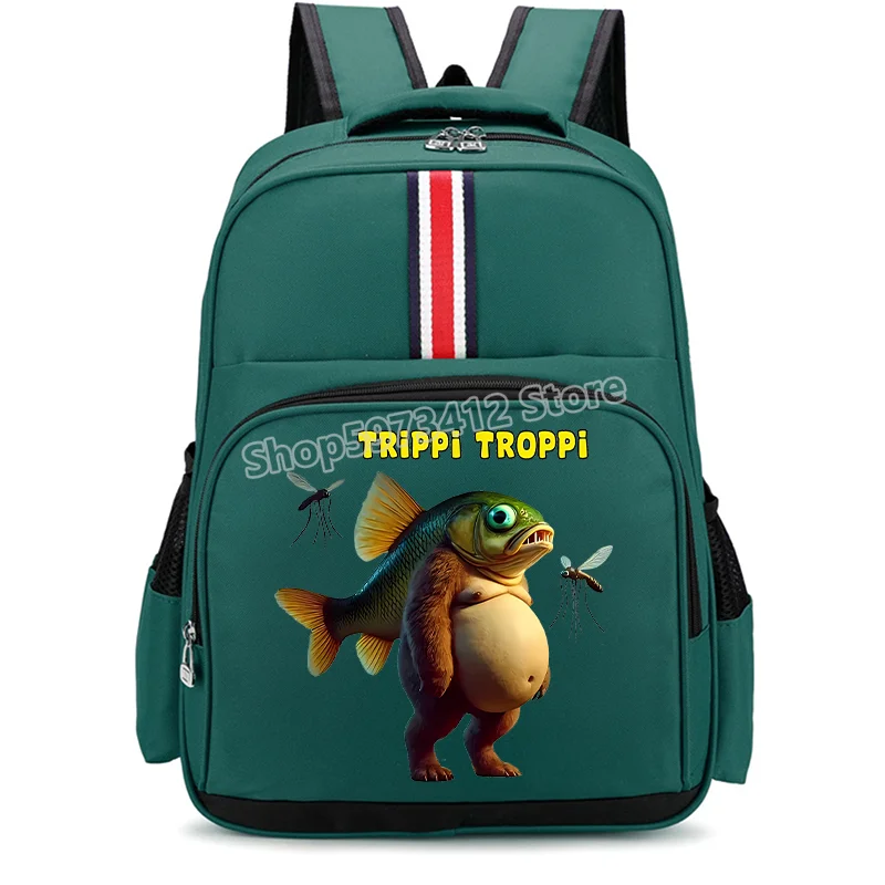 🎒 Zaino Scolastico "Italian Brainrot" - Stampa Cartoon Unica! ✨ Capienza XXL + Design Esclusivo - Per Studenti Fashion!