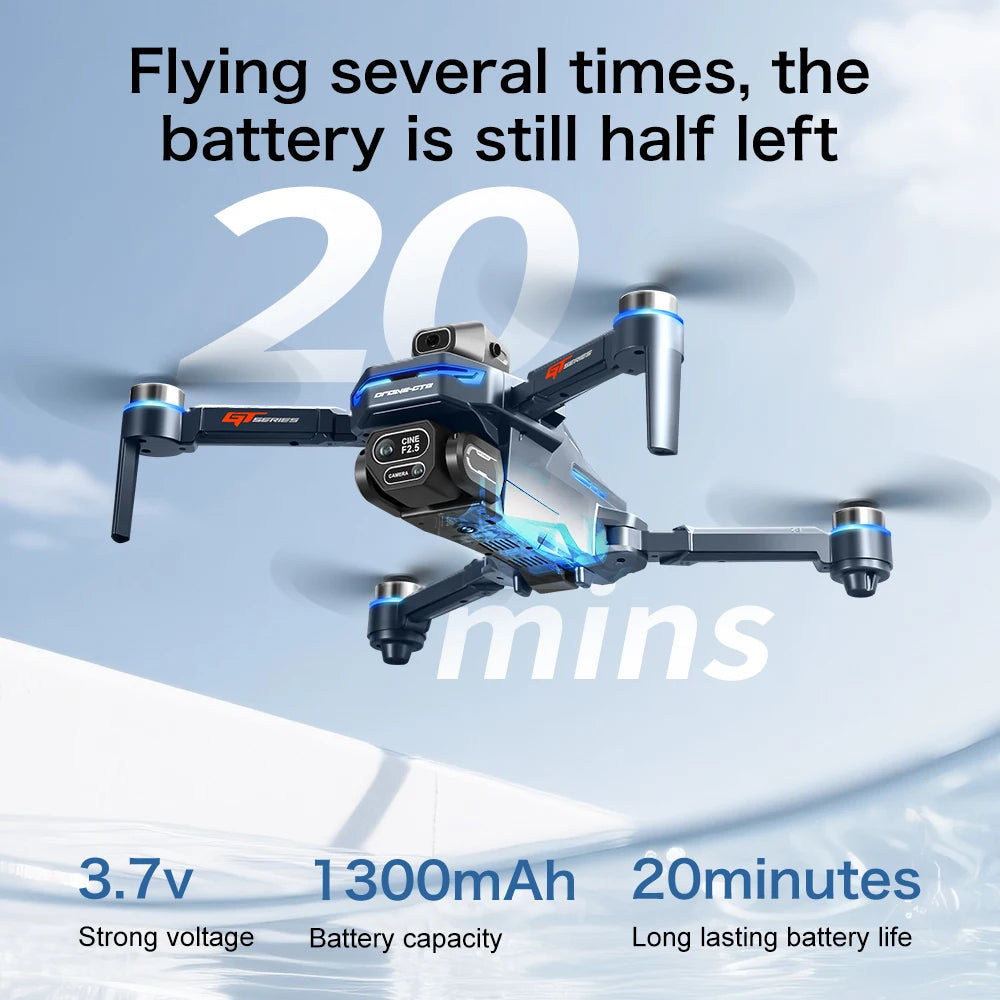 Drone 4K Mijia GT8 FPV, Antenna Lungo Raggio, Evita Ostacoli, Schermo LCD