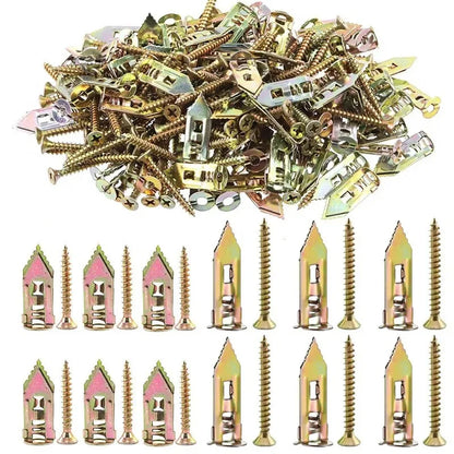 Tasselli Autofilettanti  | 100/50 Pezzi | Ancore a Espansione per Pareti Vuote | Ø12x30mm