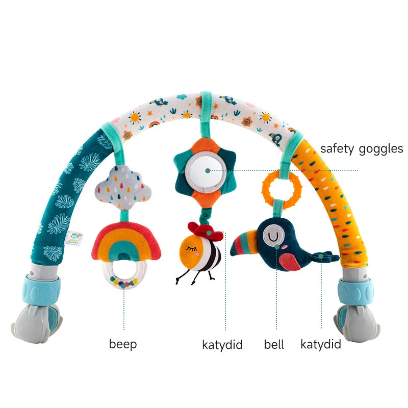 🌈 Arco Giocattolo per Passeggino e Culla - Giochini Sospesi per Stimolare i Sensi del Tuo Bambino!