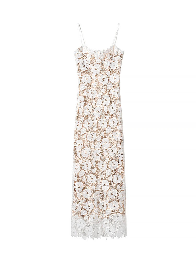 👗 Vestito Lungo in Pizzo MUJER - Eleganza e Sensualità Senza Tempo