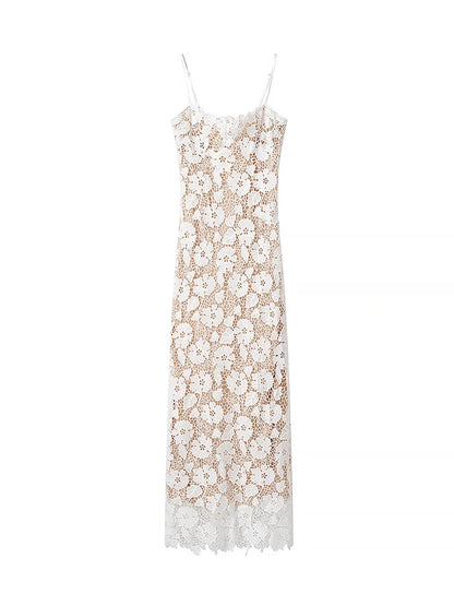👗 Vestito Lungo in Pizzo MUJER - Eleganza e Sensualità Senza Tempo