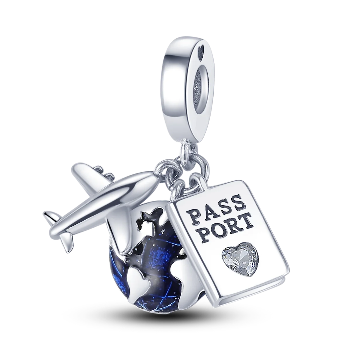 Bracciale Charm Argento 925 - Perle Blu, Gioielli Fai Da Te, Design Moderno e Minimalista Crea il tuo gioiello unico! Perle in argento sterling e charm eleganti.