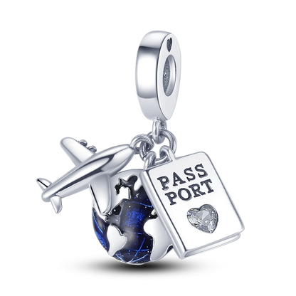 Bracciale Charm Argento 925 - Perle Blu, Gioielli Fai Da Te, Design Moderno e Minimalista Crea il tuo gioiello unico! Perle in argento sterling e charm eleganti.