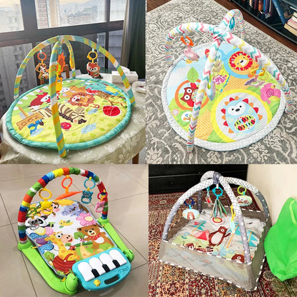 Tappetino Gym Palestra Neonati con Archi Giochi, Multifunzione Educativo 0-12M CE
