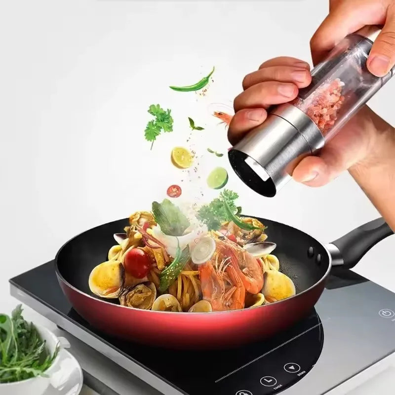 🌶️ Macinapepe e Sale 2 in 1 – Elegante e Regolabile per Spezie Fresche