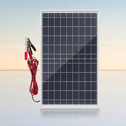 Pannello Solare 60W 12V Portatile USB Policristallino Campeggio Casa