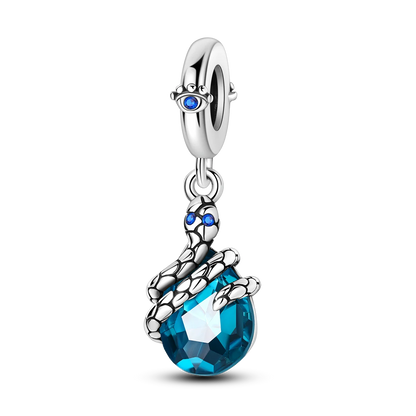 Bracciale Charm Argento 925 - Perle Blu, Gioielli Fai Da Te, Design Moderno e Minimalista Crea il tuo gioiello unico! Perle in argento sterling e charm eleganti.
