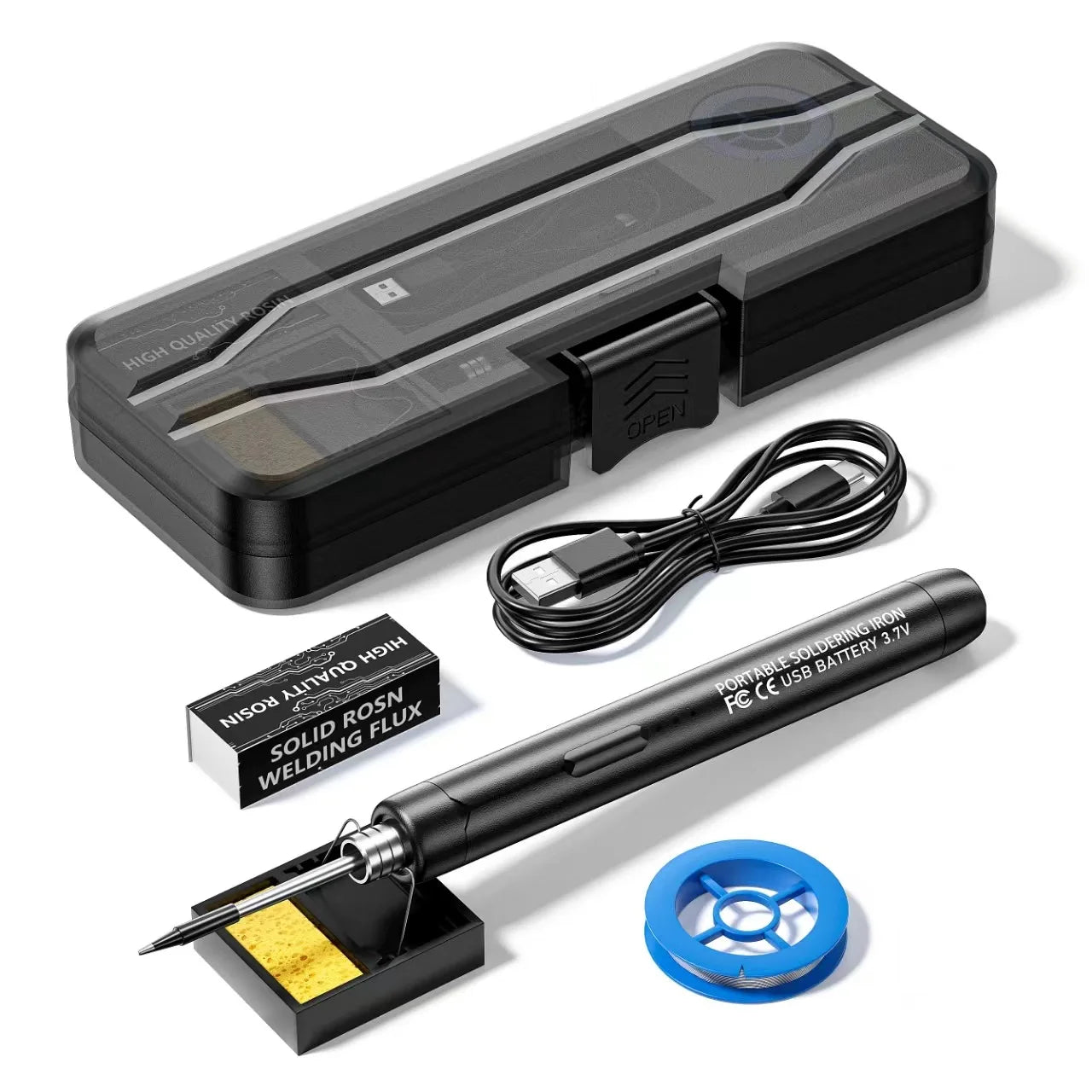 Saldatore USB Portatile Digitale | Display LED | Mini Stazione Saldo Ricaricabile per DIY