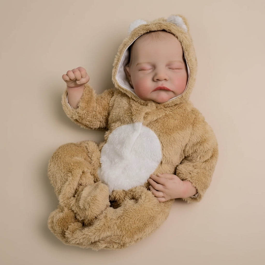 Bambola Teddy Newborn Iper realistica Regalo Perfetto Morbido