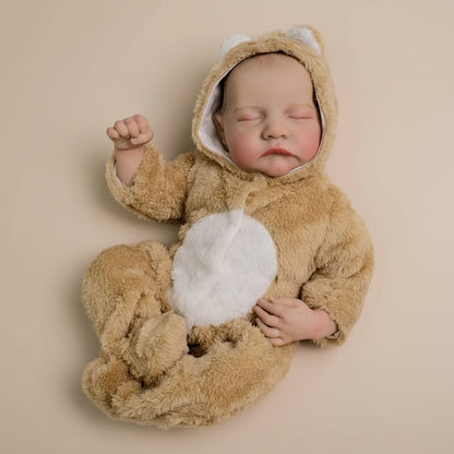 Bambola Teddy Newborn Iper realistica Regalo Perfetto Morbido