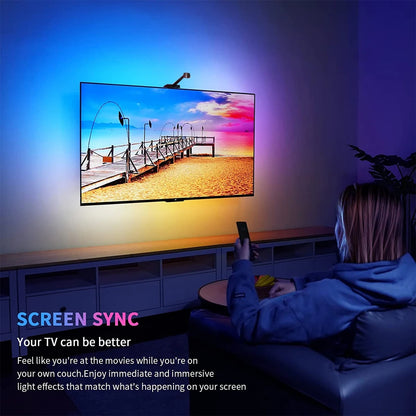 Luce Ambiente Sincronizzazione TV/Schermo, APP Control, Effetti Musicali