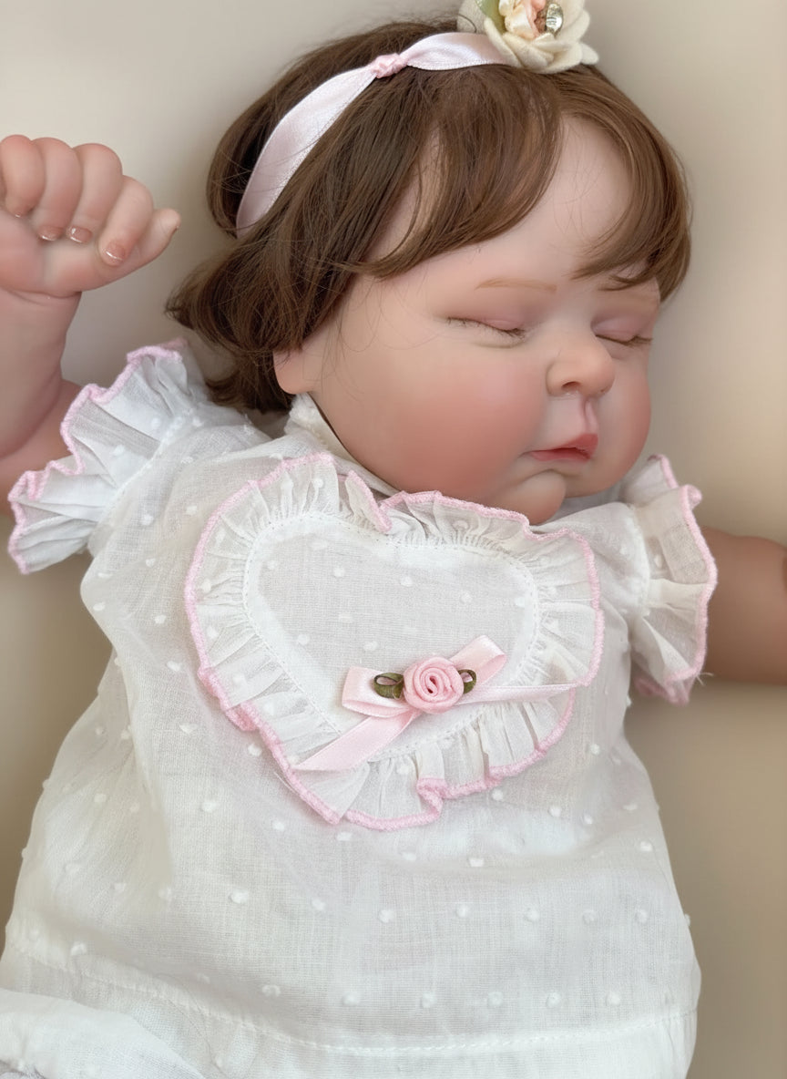 Bambola Reborn Iperrealistica Peaches 50cm - Pelle 3D morbidissima con vene visibili