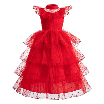 Abito Principessa per Bambine - Costume Elsa, Anna, Jasmine, Rapunzel per Feste e Carnevale