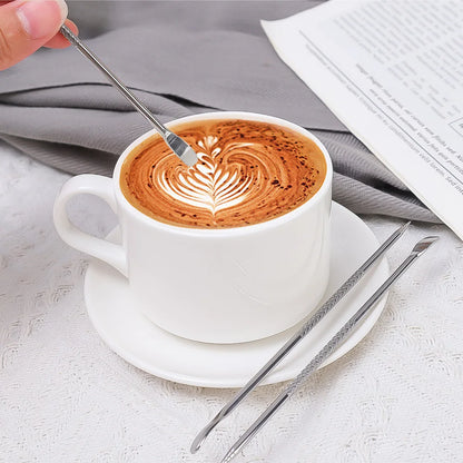 PENNA MAGICA PER LATTE ART – Trasforma ogni caffè in un capolavoro! ☕