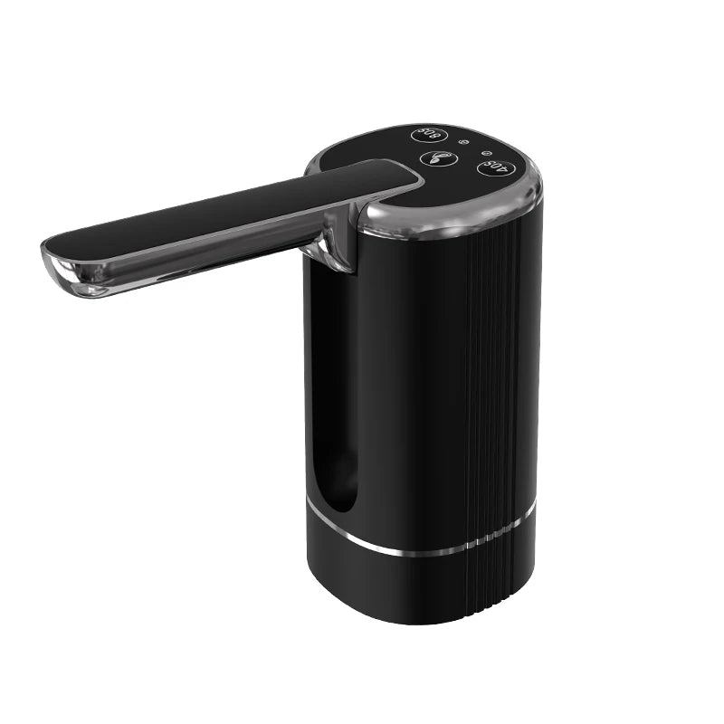 Distributore d'Acqua Portatile Pieghevole | Pompa Automatica a Pulsante, Batteria 800mAh, Materiali Alimentari | per Bottiglie d'Acqua da 2-5 Galloni