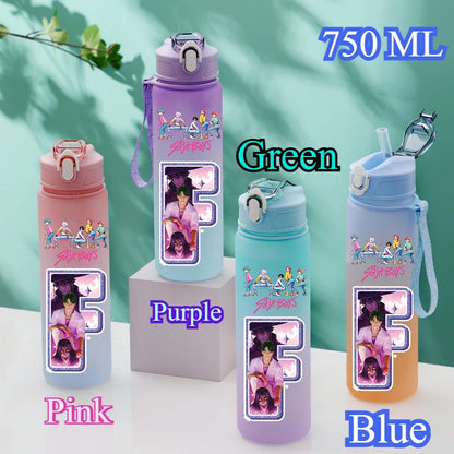 Borraccia K-POP Demon Hunters da 750ml con Cannuccia